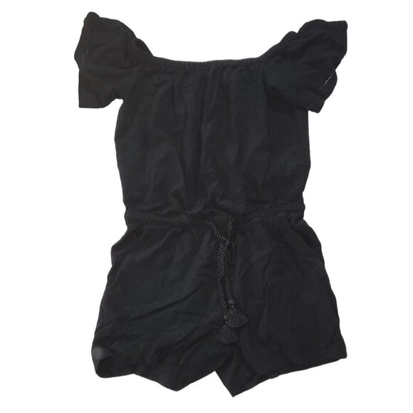 LOFT Outlet Black‎ Off-Shoulder Romper XS - Picture 1 of 5